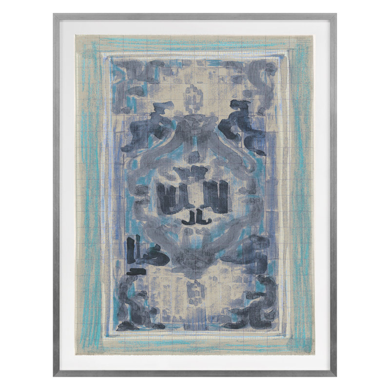 Rug Sketch 13 Print by Grand Archives, 41"H x 32" W x 1.25" D