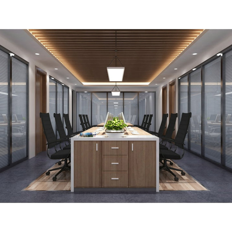 Celadon Mid-Back Conference Chair - Ribbed Ergonomic Office Chair with Adjustable Height - Modern Desk Chair for Home & Office