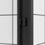 Cabine de douche coulissante en aluminium à double cadre en aluminium avec verre trempé de 1/4 po (6 mm)