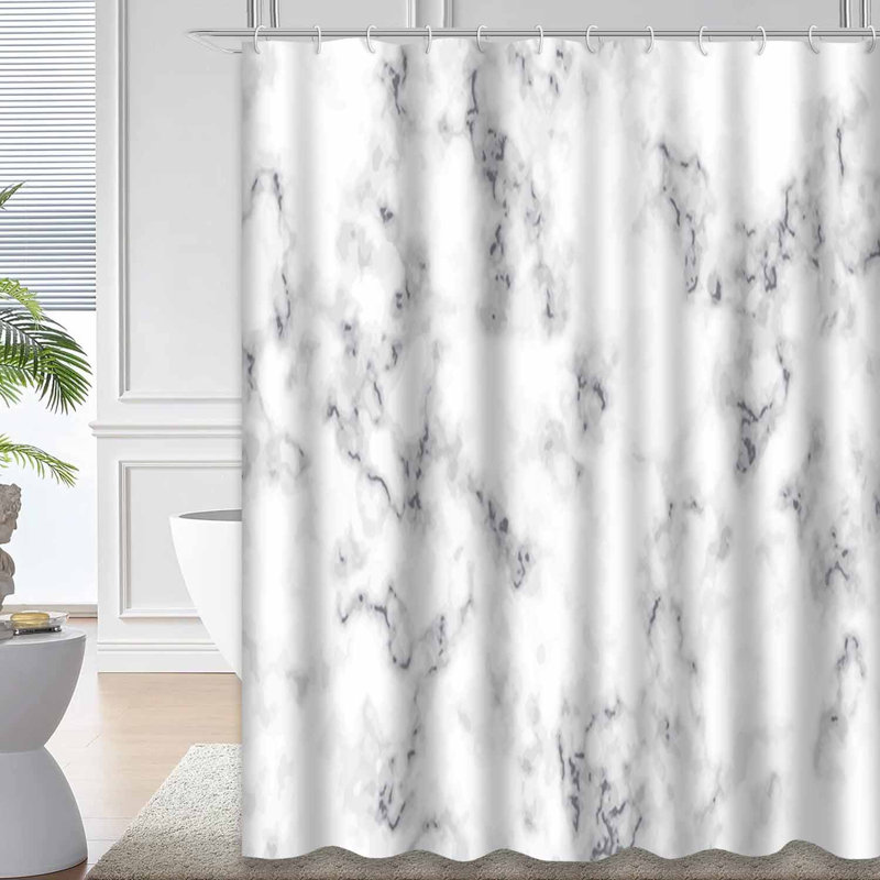 Rideau de douche Marble, L 72 po x l 78 po