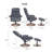 Upholstered Manual Swivel Recliner with Ottoman - 360° Swivel, 132° Recline-2016232690