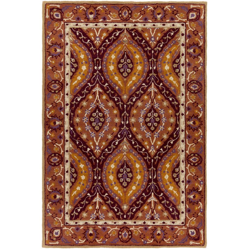 Benjamin Wool Oriental Indoor Rug, Rectangle 2' x 3'