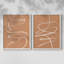 Terracotta Drift I-Premium, reproduction encadrée prête à accrocher - aucun clou requis - aucun clou requis-572621286-572621213
