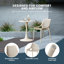 Chaise de salle à manger d'extérieur empilable (ensemble de 2)-1584102096