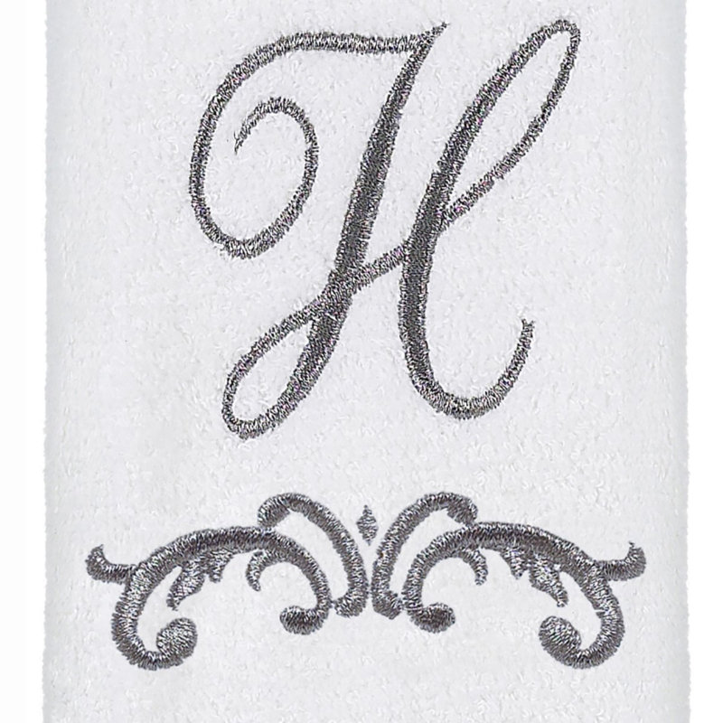 Avanti Linens Scroll Mono Fingertip Towel H