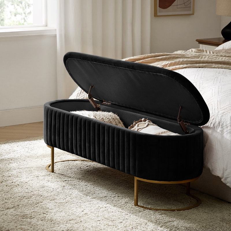 Banc de rangement Ferdinand Paula, Noir
