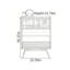 Commode d'appoint rétro avec rangement multifonctionnel-1875666499