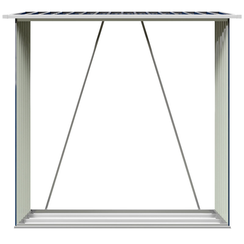 83cm W x 154cm D Metal Log Store