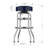 Commercial Grade Chrome Swivel Bar Stool with Vibrant Team Colors  -113702931