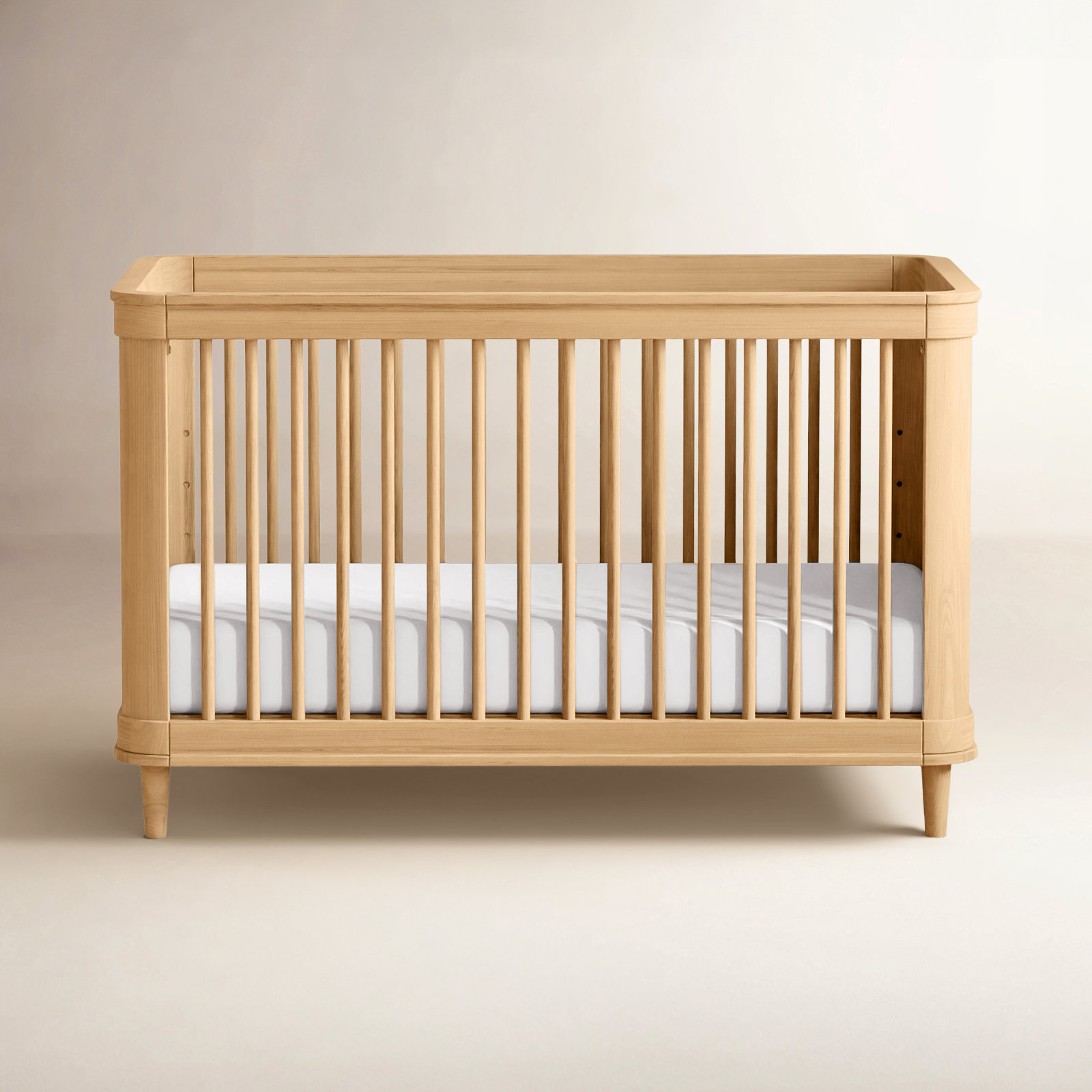 Marin with Cane 3-in-1 Convertible Crib, Honey/Honey Cane