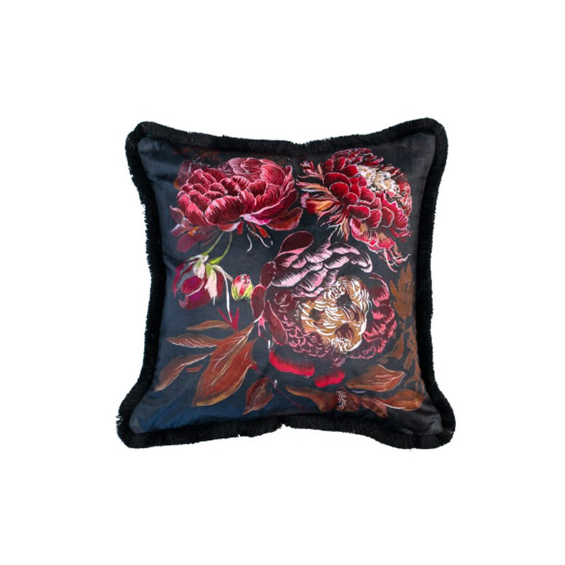 Degnan Abstract BERRY Sqaure Throw Cushion