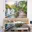 Chemin de polyester dans un tapisserie plitvice lacs avec accessoires suspendus inclus-28500171