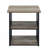 Rustic Industrial Nightstand With Open Shelves