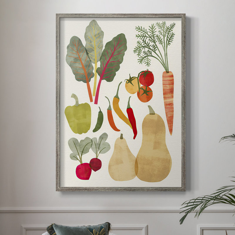 Garden Offering II Framed Print - Solid Wood, 21" H x 17" W