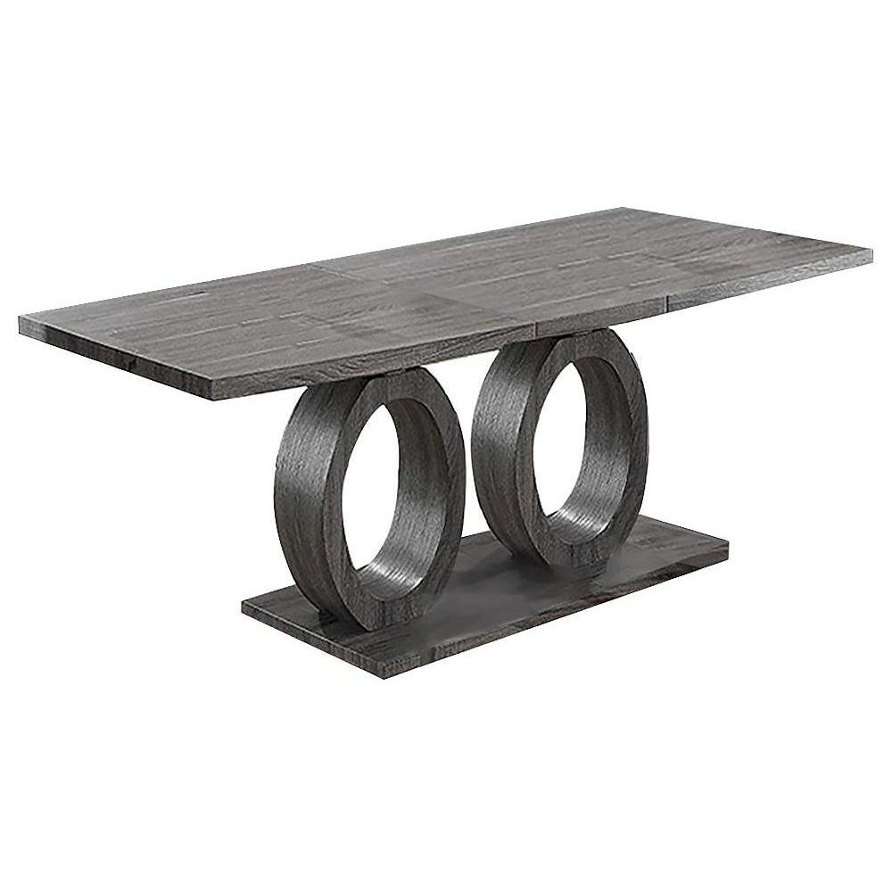 Extendable Solid Wood Dining Table Latitude Run®