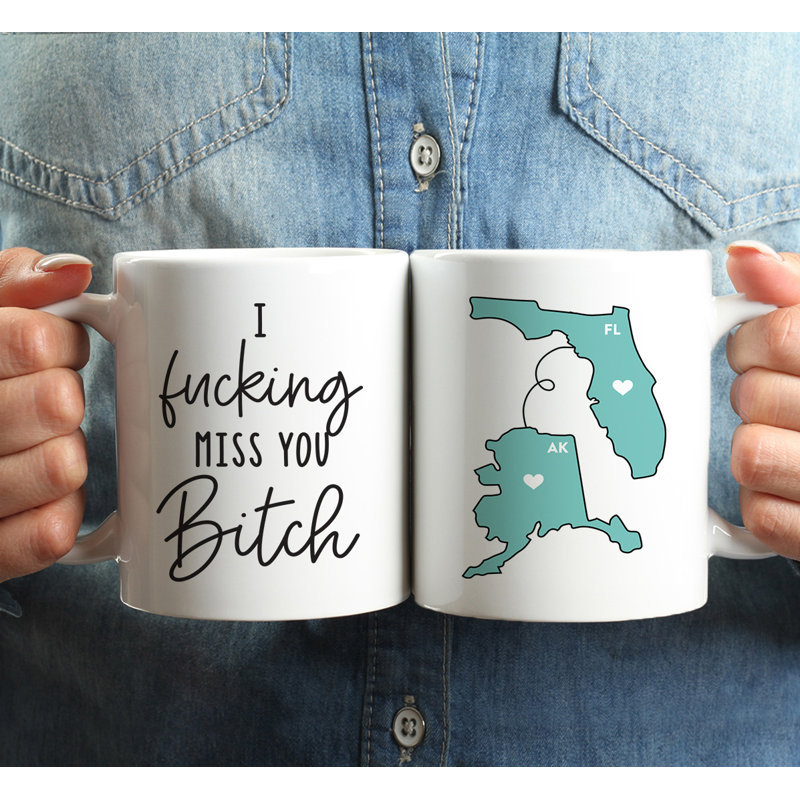 Ceramic Coffee Mug, Florida And Alaska