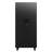 Black Powder-Coated Metal Rolling Storage Locker with Lockable Doors and Shelves