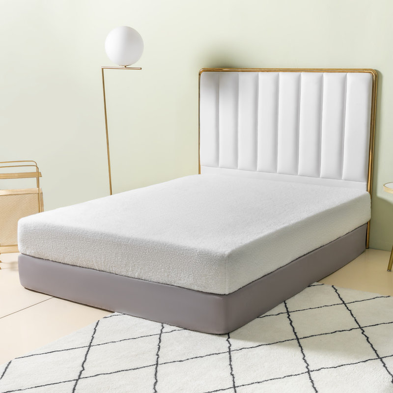 Teddy Fleece Fitted Sheet, White, Kingsize (5')