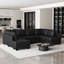 Canapé modulaire en U en similicuir-856054606