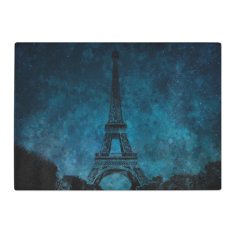 Eiffel Tower Vol.9 Painting Chopping Board, 20cm W x 28.5cm L