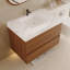 Meuble-lavabo mural avec lavabo et 2 tiroirs