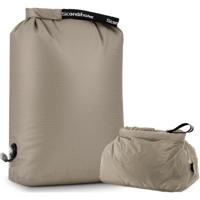 2 Sizes Compression Travel Laundry Bag, Waterproof 70D TPU Nylon Dirty Clothes Storage Pouch for Gym Cruise Student