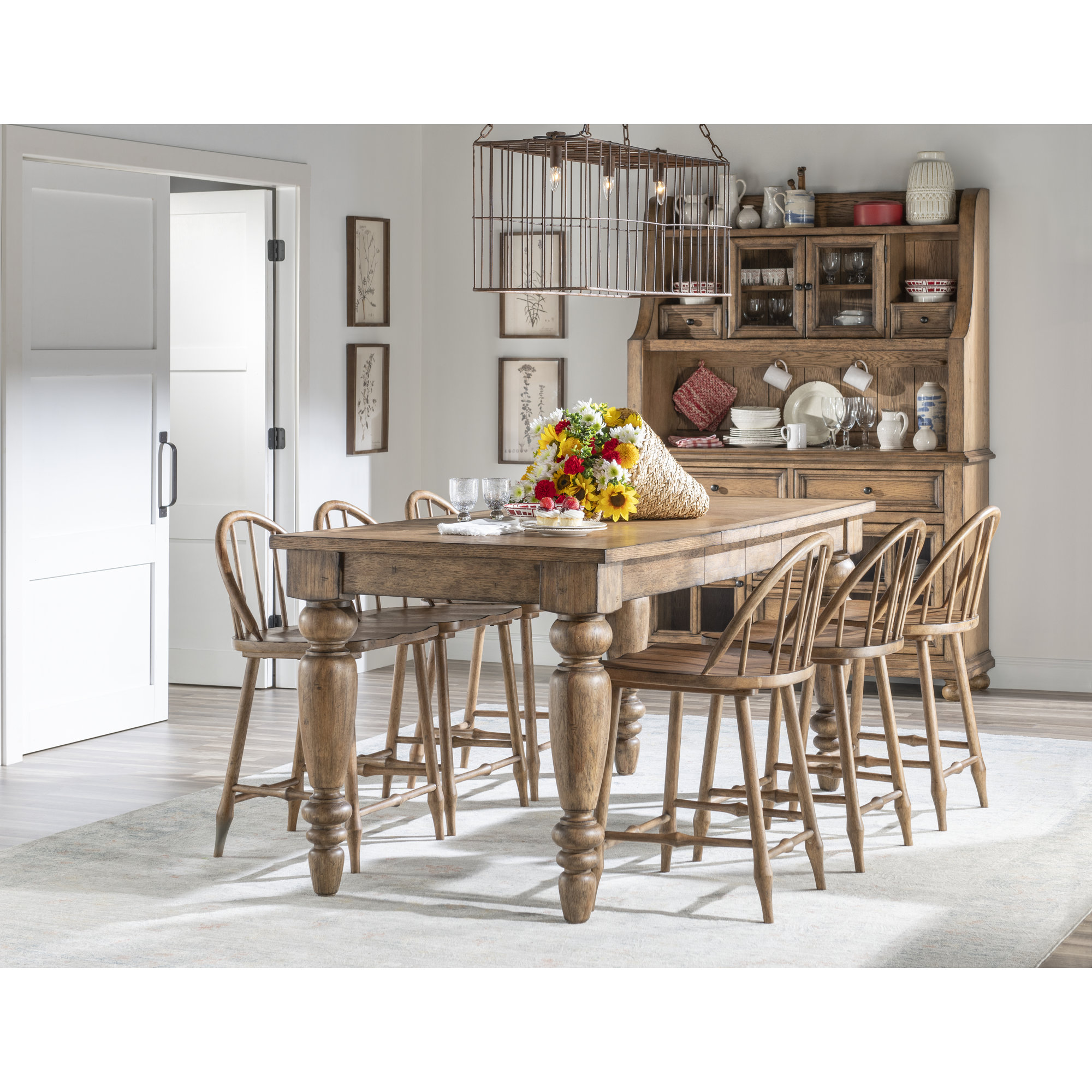 Country Living Counter Height Chair 1, Brown