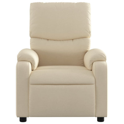 vidaXL 6-Point Massage Recliner Chair for Living Room, Adjustable Back & Footrest, Cup Holder