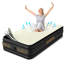 Matelas gonflable VOSSER 1 place avec pompe électrique intégrée, dessus floqué, lit portatif pour la maison, le camping et les invités