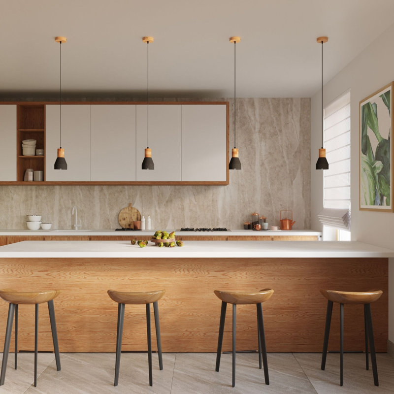 1 - Light Cylinder Pendant, Black