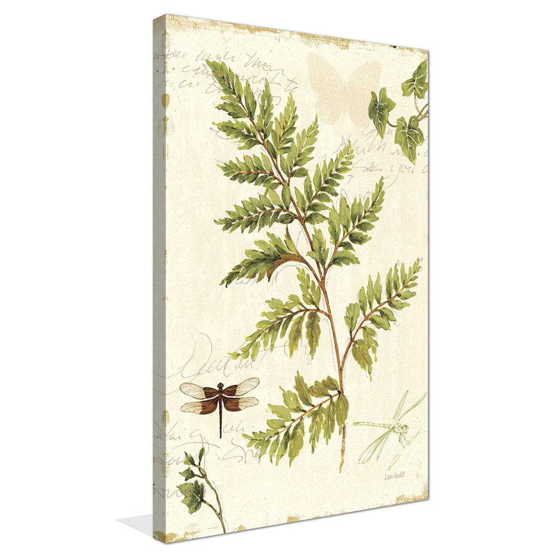 Ivies and Ferns I Crop - Peinture, L 18 po x H 30 po, Toile tendue