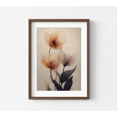 «Ethereal Blossoms Print»: art floral élégant