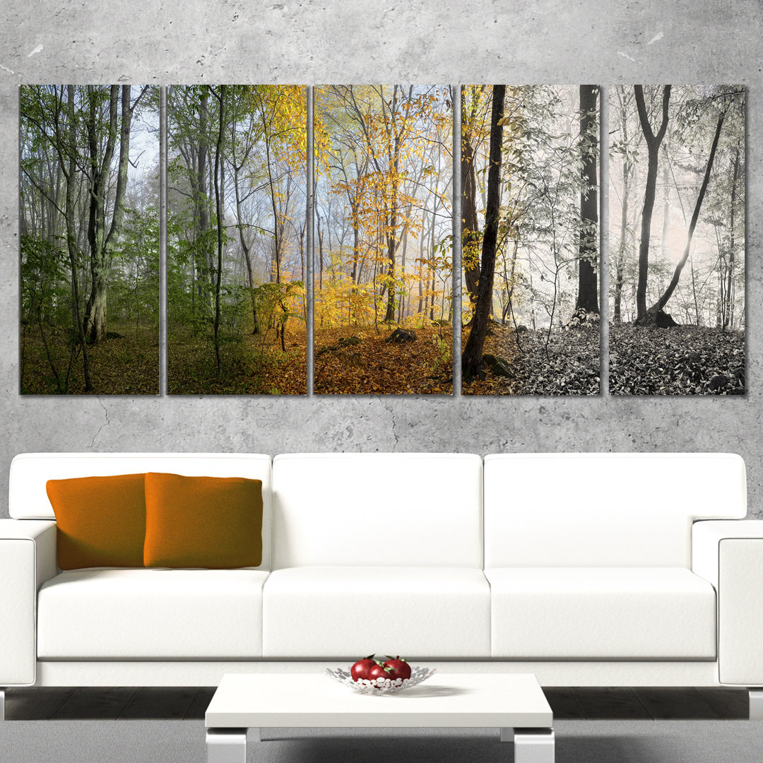 " Forest In Early Morning " 5 - Pieces Millwood Pines