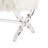 Giselle Faux Fur Acrylic X-Leg Bench-27327236