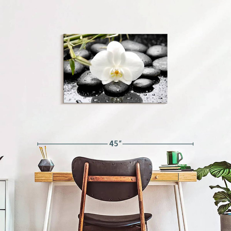 Harnek White Orchid, 20" H x 30" W