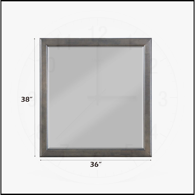 Louis Philippe   Mirror, Dark Gray