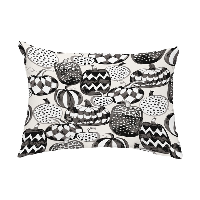 Outdoor Reversible Throw Pillow, White