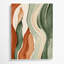 Aquarelle abstraite, art mural sur toile beige-1119009614