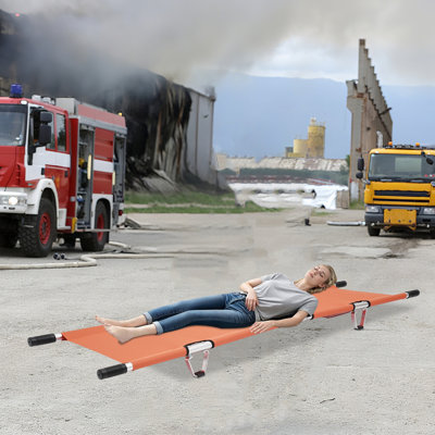 Brancard pliable portatif pour transport d'urgence médical