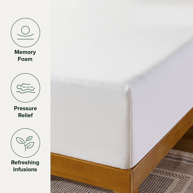 Matelas ferme en mousse à mémoire de forme 12 po - Sleep by Wayfair ™, Très grand lit, 12"