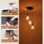Allenbac 3 - Light Rattan Cluster Cylinder Pendant