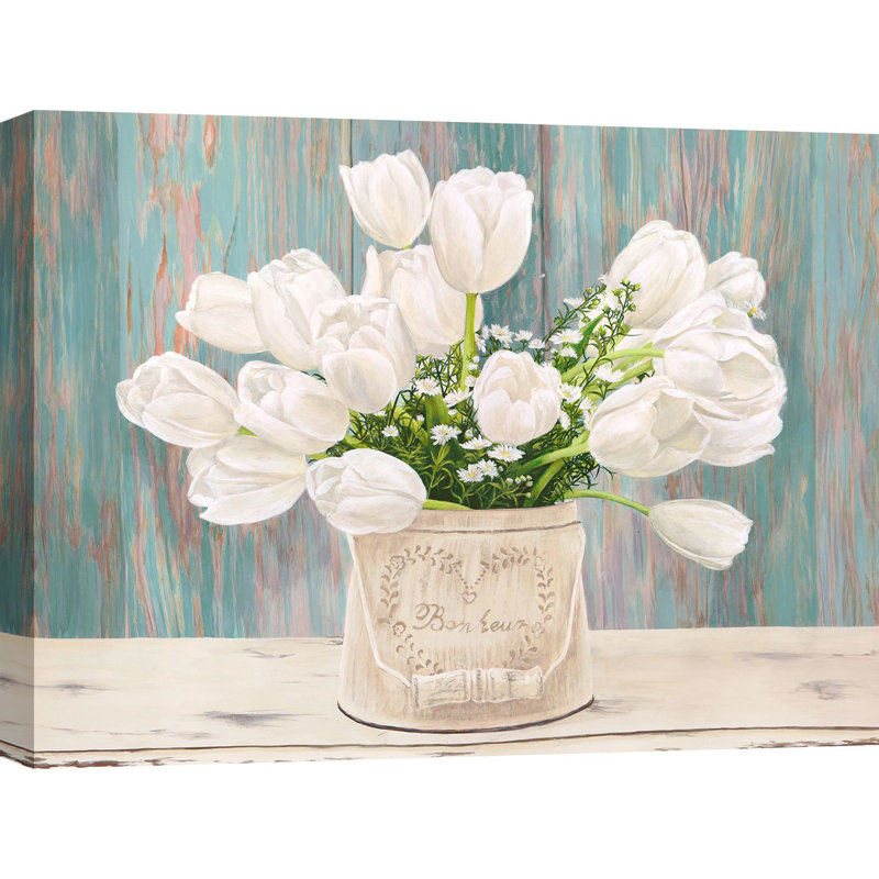Country Bouquet by Remy Dellal - Wrapped Canvas Painting, 70cm H x 100cm W x 4cm D
