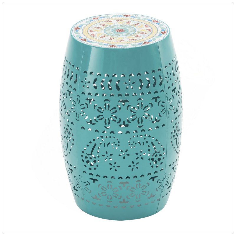 RUBY 12" SIDE TABLE - TEAL, Teal