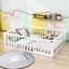 Lit plateforme en bois Hajer avec clôture et porte-657190989-657190986