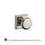 Round Single Dummy Door Knob with Traditional Square Rose-21454620-125753330