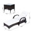 Stutler 200cm Long Reclining Chaise Lounge Set with Cushions and Table-30590020