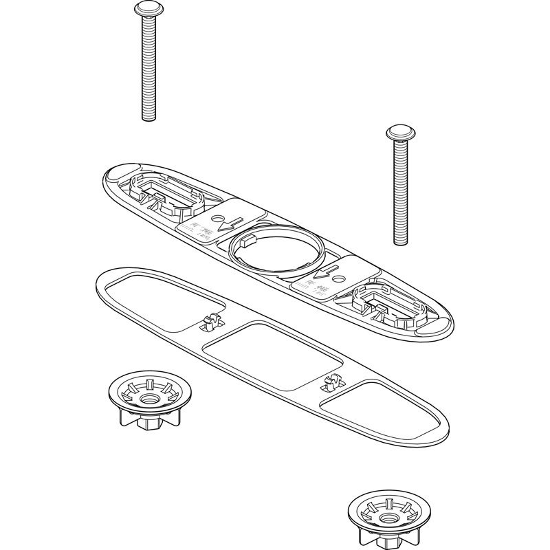 Assiette de base et robinet de cuisine locknuts Signature Pull-Outs
