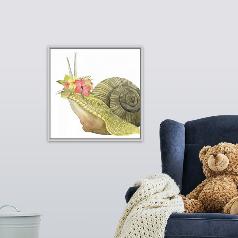 Art sur toile tropical halo i Shuttleworth, H 20 po x l 20 po x P 1,75 po, Cadre flottant blanc