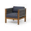 Fauteuil de patio, fauteuil club, fauteuil d'appoint d'extérieur, fauteuil d'extérieur pour terrasse, porche, balcon