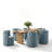 Velvet Upholstered Rolling Dining Chairs with Casters-423499792